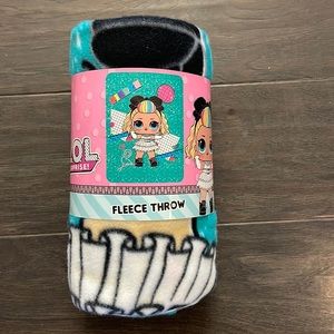 New LOL fleece blanket 80’s B.b. 45 inches by 60 inches